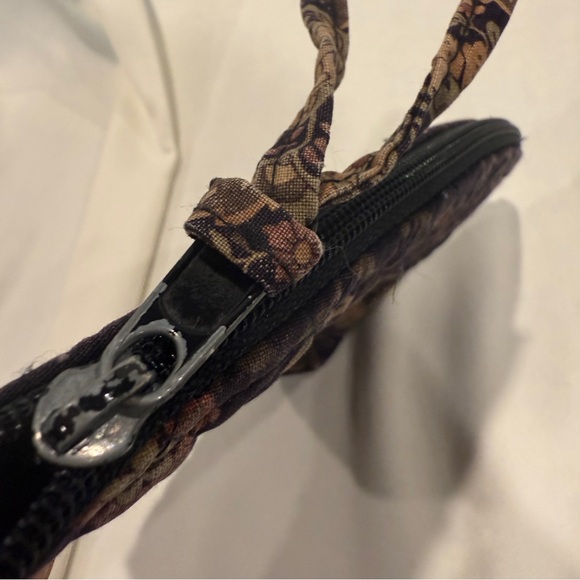 Vera Bradley Cosmetic Pouch in Vintage Retired Black Walnut Pattern - Picture 7 of 9